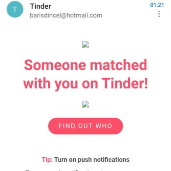 Tinder İnternet Sitesi Spam