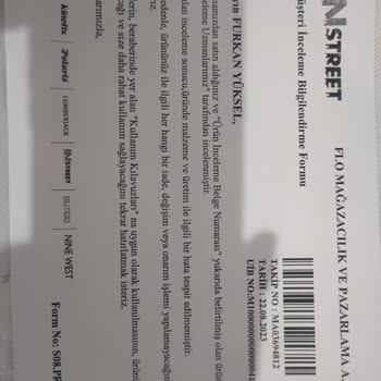 In Street Kusurlu Ayakkabıyı Kabul Etmiyor