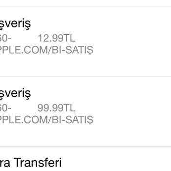 Apple Bilgim Dışında Para Çekilmesi