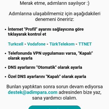 AdımPara Adim Para Açılmıyor