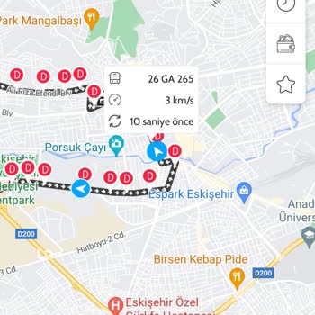 Eskişehir Büyükşehir Belediyesi Otobüs Şoförünün Kural İhlali