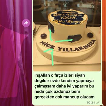 Diva Pastaneleri Hayaller Yaş Pasta Hayatlar 8kişilik Gıda Boya Yığını