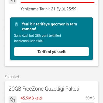 Vodafone Yanlış Tarifeye Geçirdi