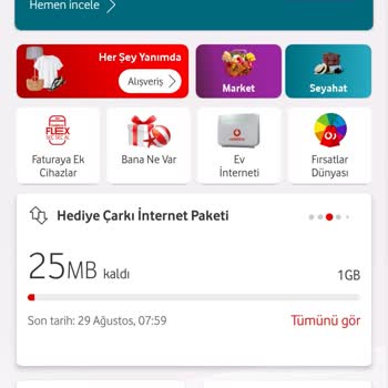 Vodafone Net Ek Paket Sorunu