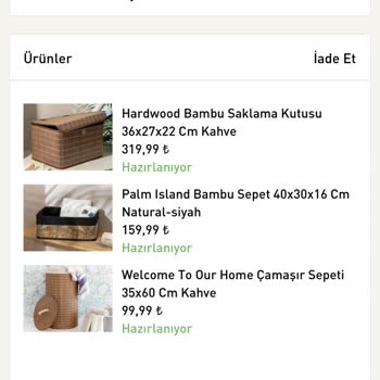 English Home Yanlış Ve Eksik Ürün
