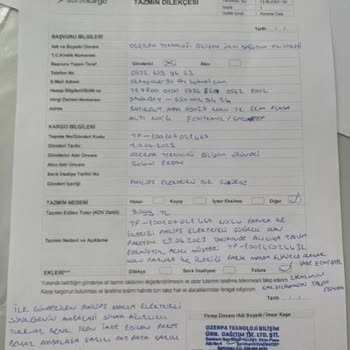 Sürat Kargo Lojistik Ve Dağıtım Hizmetleri A. Ş. Duyarsızlığı