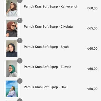 Organic Scarfs Eksik Ürün Gönderildi