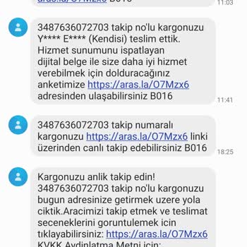 Aras Kargo Kayıp Kargo Şifre Pazari Şubesinde Kayboldu