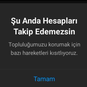 Instagram Takipleşme Sorunu Durduk Yere Kısıtlama