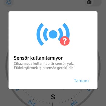 Samsung Telefon Sensör Olmaması Hk.
