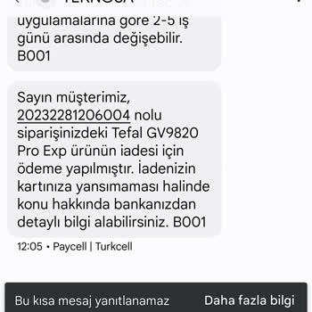Teknosa'nın İade İşlemi Israrı