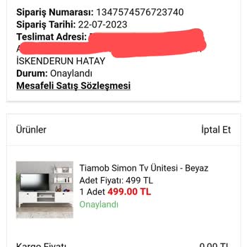 A101.com Ürünümü Teslim Etmiyor