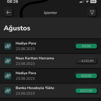 Nays Uygulaması Alışveriş Sonrası Hediye Para Hala Hesaba Tanımlanmadı