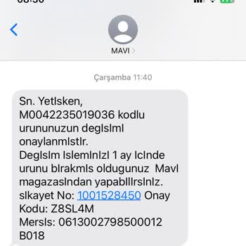 Mavi -jack Model Pantolon Değişim Yapılmadı