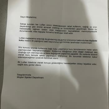 Lufian Kaz Tüyü Mont Koku Problemi