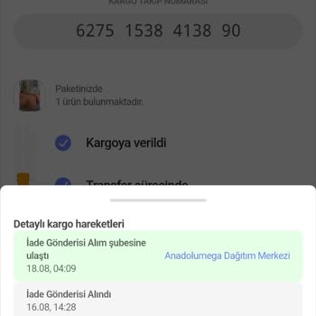 Hepsijet İade Ürünü Satıcıya Teslim Etmiyor