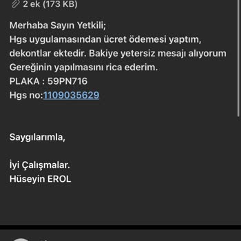 HGS Havale Ödemesi Kesinlikle Yapmayın
