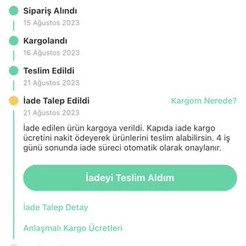 Dolap İade Kabul Ediyor Sürekli