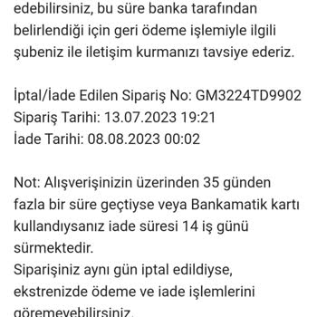 Firsat.Me Ücret İadesinin Yapılmaması