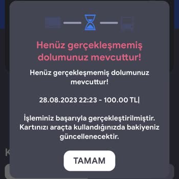 Kent Kart Online Dolum Kartıma Yüklenmedi