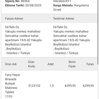 Fairy Bulaşık Makinesi Tableti