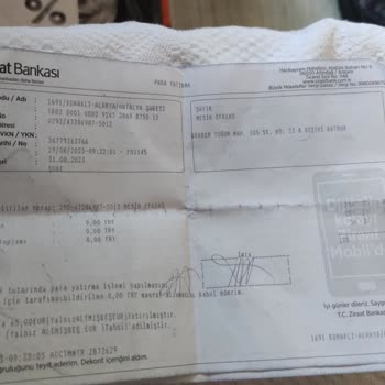 Ziraat Bankası Alanya/Konaklı Şubesi Vezne Memurlarının Sorumsuzluğu