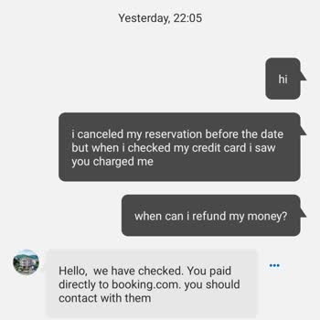 Booking Almaması Gereken Parayı Alıp Oteli Bahane Ediyor