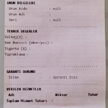 Baymak, Ürününe Garanti Veremeyen Firma.