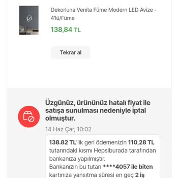 Hepsiburada Aldığım Ürünleri İptal Ediyor Sebepsiz