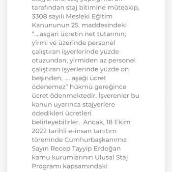 Kariyer Kapısı Zorunlu Stajyer Maaşı Eksik Yatıyor