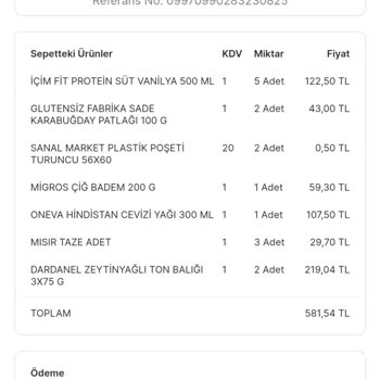 Migros Sanal Market Eksik Ürün