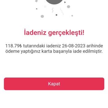 Yemek Sepeti Siparişinde İptal Olan Siparişin Para İadesi Yapılmadı