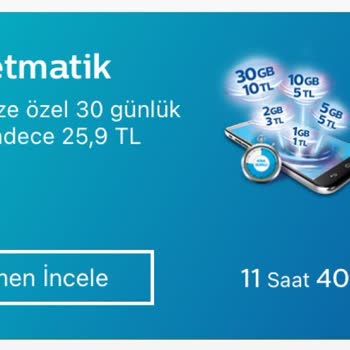 Türk Telekom Hattıma Tanımlı Olan Paketmatik Kullanılamıyor.