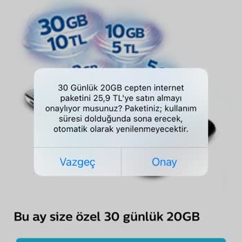 Türk Telekom Hattıma Tanımlı Olan Paketmatik Kullanılamıyor.
