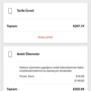 Vodafone Net Vodafone Fazladan Fatura Kesilmiş