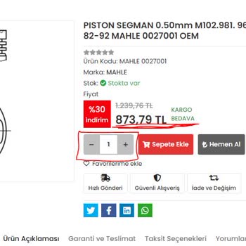 Heryedek.com Sitesinden Sipariş Verirken Adet Sınırlamasıyla Karşılaştım