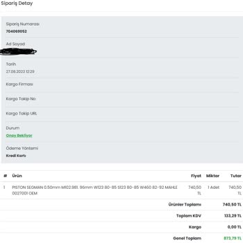 Heryedek.com Sitesinden Sipariş Verirken Adet Sınırlamasıyla Karşılaştım