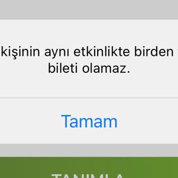 Passolig Aynı Kişinin Aynı Etkinlikte Birden Fazla Bileti Olamaz Hatası Alıyorum