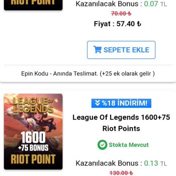 Vatangame.com LoL RP Sorunu