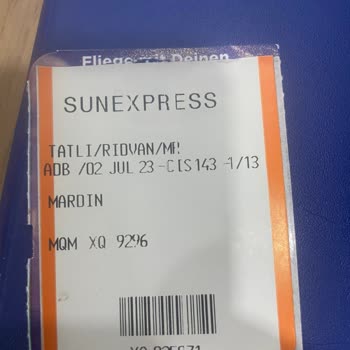 SunExpress Hava Yolları Hasarlı Bagaj İşlemi