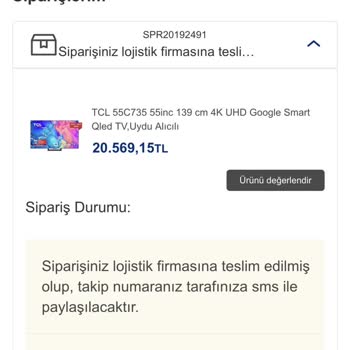 Horoz Lojistik Siparişim 9 Gün Oldu Hala Kargolanmadı