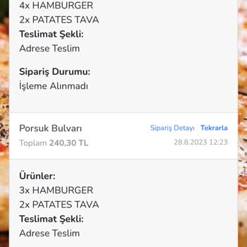 Pino Siparişin Gönderilmemiş Olması