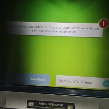 Ziraat Bankası Garanti ATM Para Sıkışması