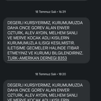 Türk Amerikan Derneği Yabancı Dil Kursu Mecidiyeköy'deki Dernek Şubesi Habersiz Kapatıldı