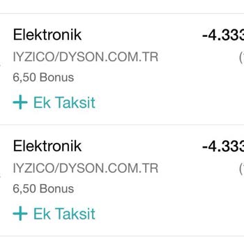 Dyson Fazla Çekilen Ödeme