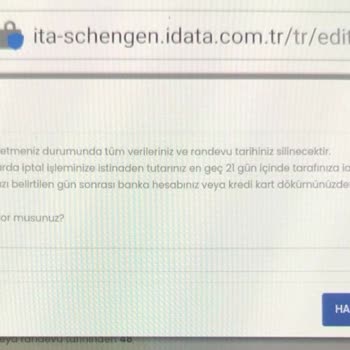 iData İtalya Randevusu İptali Sonrası İade Bekliyorum