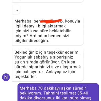Getir Sipariş Bir Türlü Gelmiyor