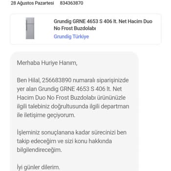 Hepsiburada Grundig Türkiye Buzdolabı Mağduriyeti