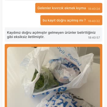 Migros Sanal Market Siparişi