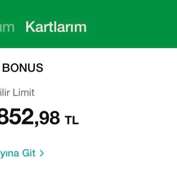 Garanti BBVA Kredi Kartı Limit